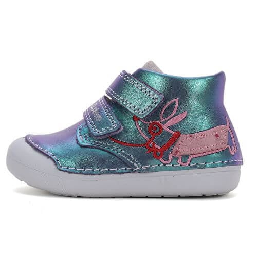 Pantofi copii fete din piele DD Step, Violet - S066-51160A [2]
