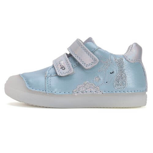 Pantofi copii fete din piele DD Step, Albastru - S049-51250B [2]