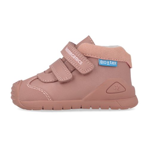 Pantofi fete din piele îmblăniți Biomecanics, Roz - 261134-E159FB [5]