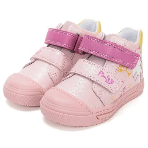 Pantofi copii fete din piele Ponte, Roz - DA06-6-1710A [4]