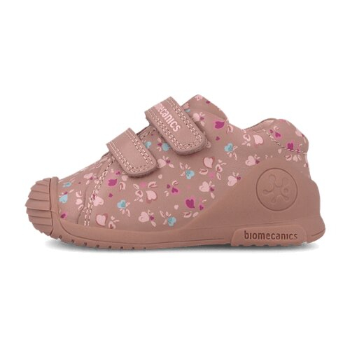 Pantofi copii fete din piele Biomecanics, Roz cu Inimi - 261102-B159 [4]