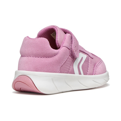 Pantofi copii fete din piele Suede Geox Foot-Run, Roz - B661JA_0FU22_C8241 [2]