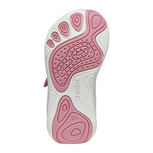 Pantofi copii fete din piele Suede Geox Foot-Run, Roz - B661JA_0FU22_C8241 [4]