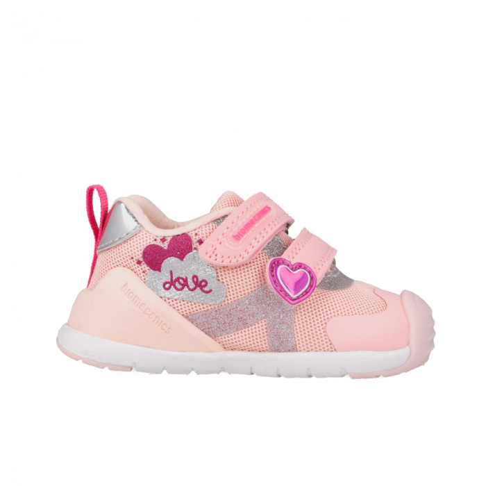 Pantofi fete din textil Biomecanics Biogateo, Roz - 262133-A032 [4]