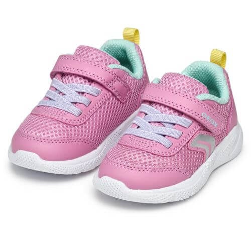 Pantofi copii fete din textil Geox, Roz - B454TD_01454_CE83B [5]