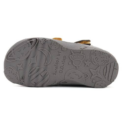 Pantofi decupati copii baieti din piele DD Step, Gri - H077-51332 [7]