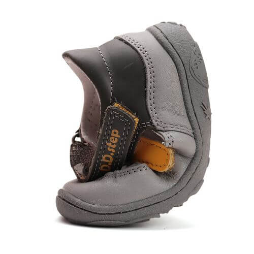 Pantofi decupati copii baieti din piele DD Step, Gri - H077-51332 [4]