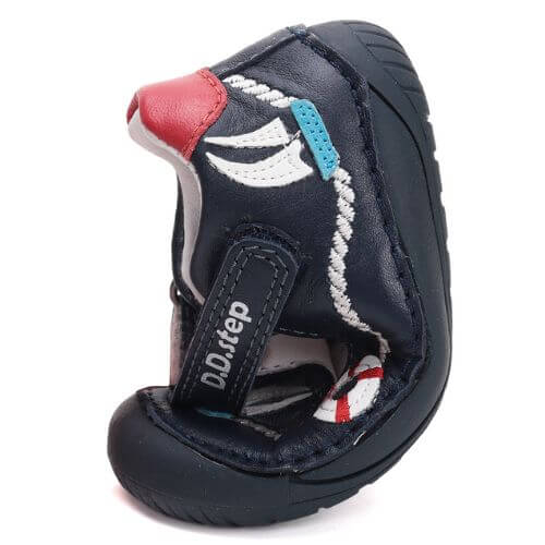 Pantofi decupati copii baieti din piele DD Step, Albastru - H070-51434 [3]