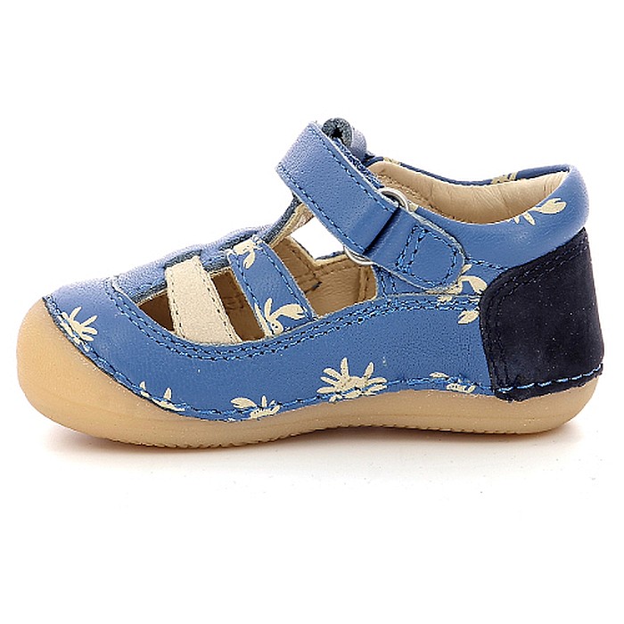 Pantofi copii baieti din piele Kickers, Albastru-961062-10-53 [5]