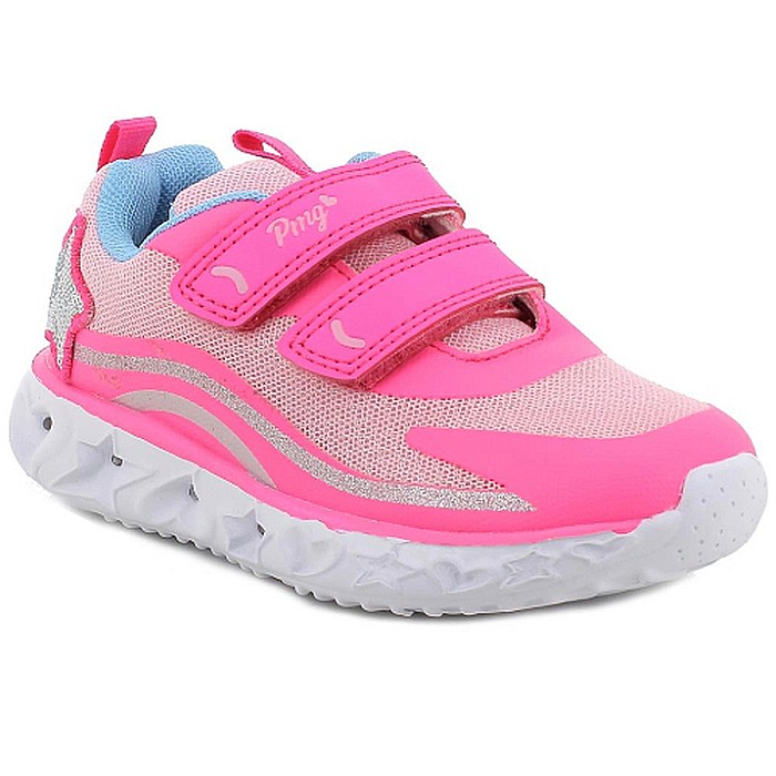 Pantofi copii fete cu LED din textil Primigi, Roz - 5965611 [2]
