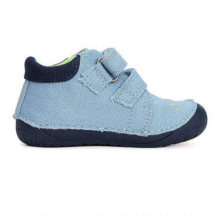 Pantofi copii baieti Barefoot din canvas DD Step, Albastru -  C070-41709A [4]