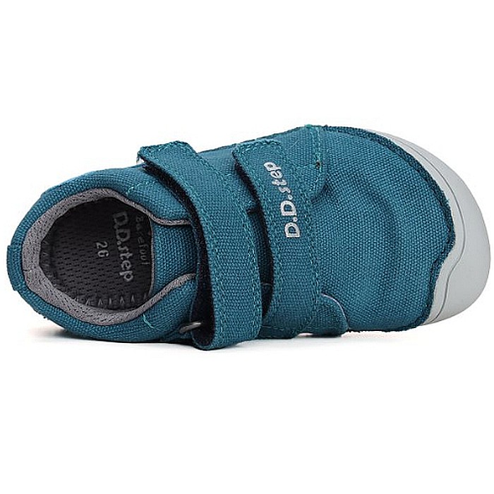 Pantofi copii baieti Barefoot din canvas DD Step, Albastru - C073-41900 [4]