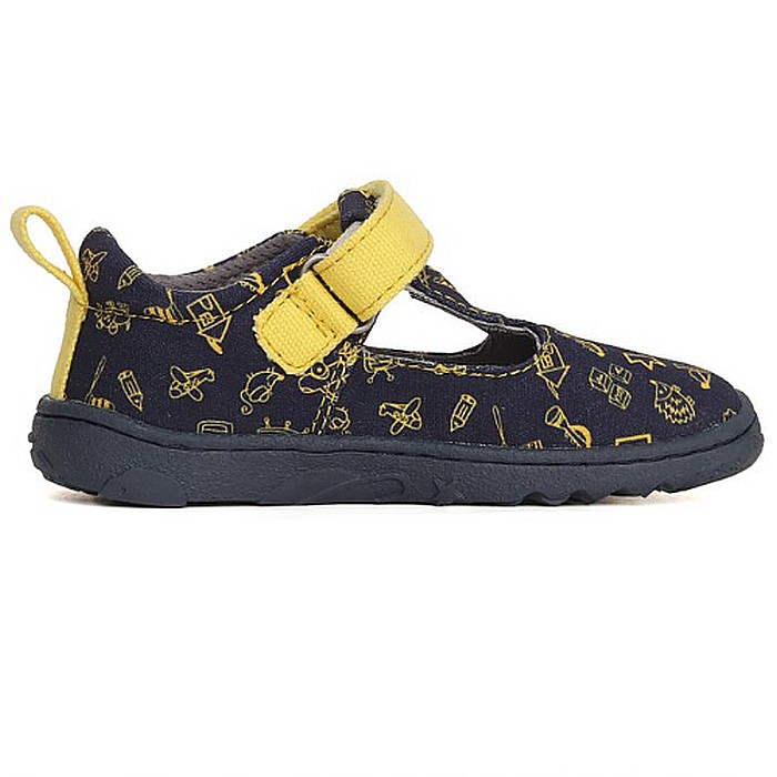 Pantofi copii baieti Barefoot din canvas DD Step, Albastru - C077-41418B [3]
