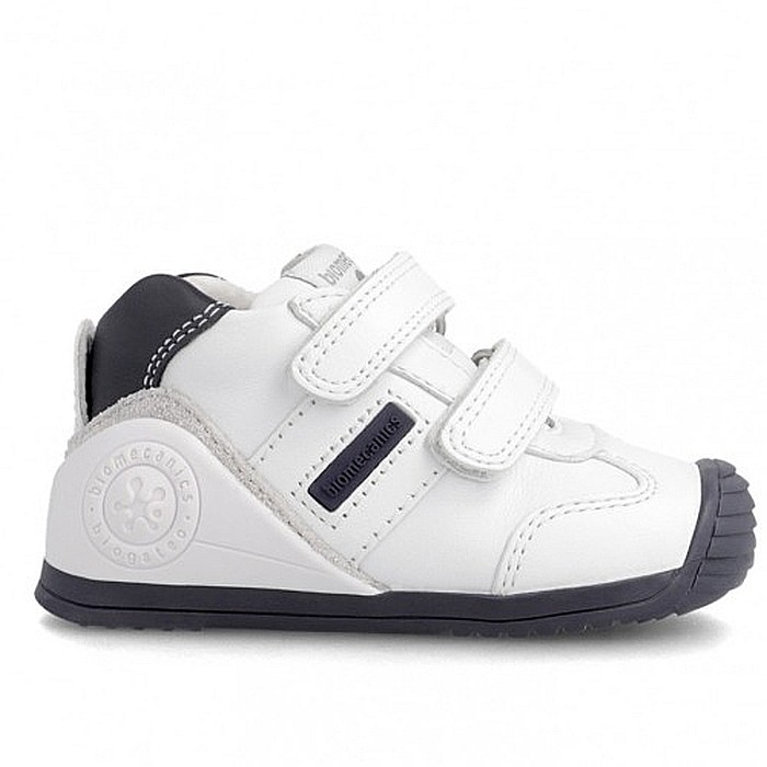 Pantofi copii baieti din piele Biomecanics, Alb - 151157-F [2]