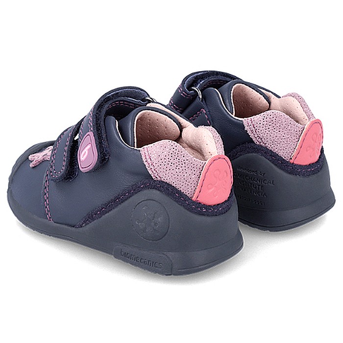 Pantofi copii fete din piele Biomecanics, Albastru - 231105-A [4]