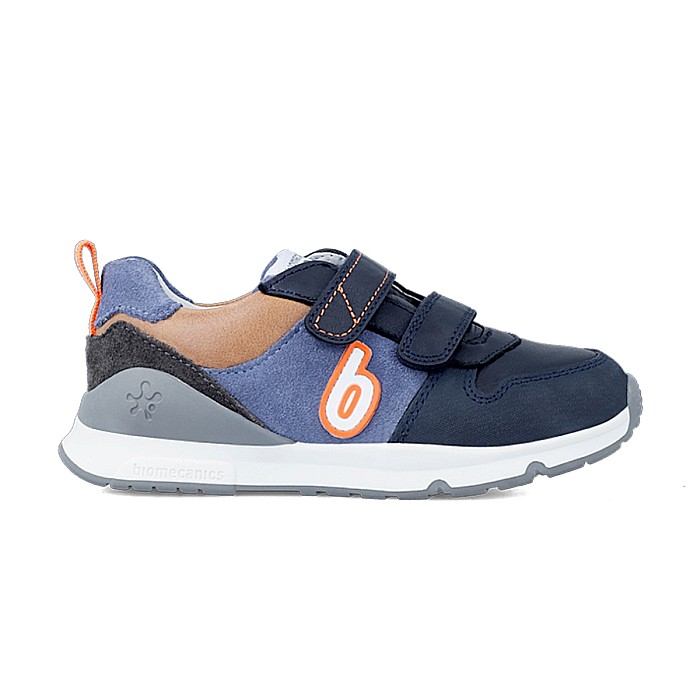 Pantofi copii baieti din piele Biomecanics, Albastru - 231240-A [3]