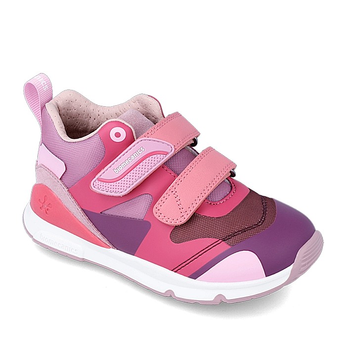 Pantofi copii fete din piele Biomecanics, Roz - 231244-B [2]