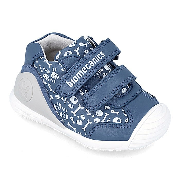 Pantofi copii baieti din piele Biomecanics, Albastru - 242130-A [3]