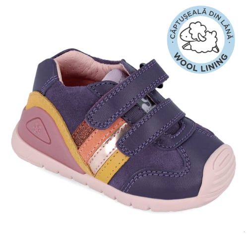 Pantofi sport din piele cu blanita 241110-D783FB [3]