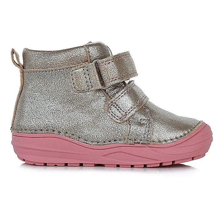 Pantofi copii fete din piele DD Step, Argintiu - A071-310 [3]
