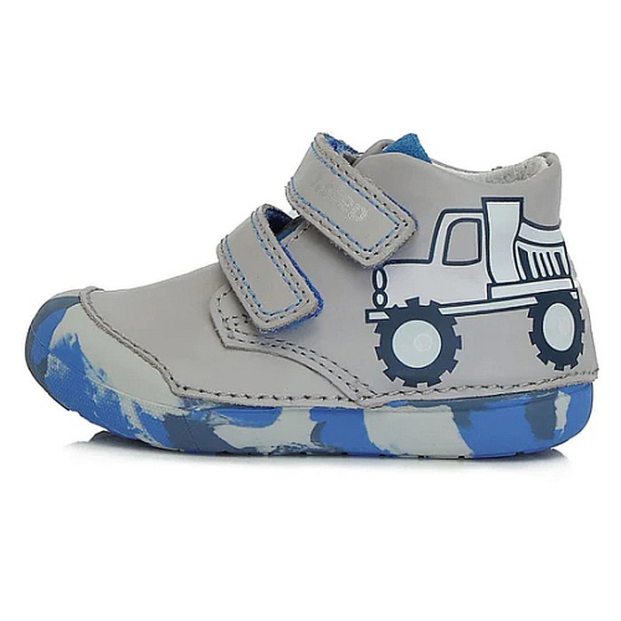 Pantofi copii baieti din piele DD Step, Gri - S066-317 [8]