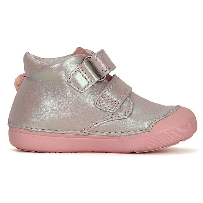 Pantofi copii fete din piele DD Step, Argintiu - S066-41382B [3]