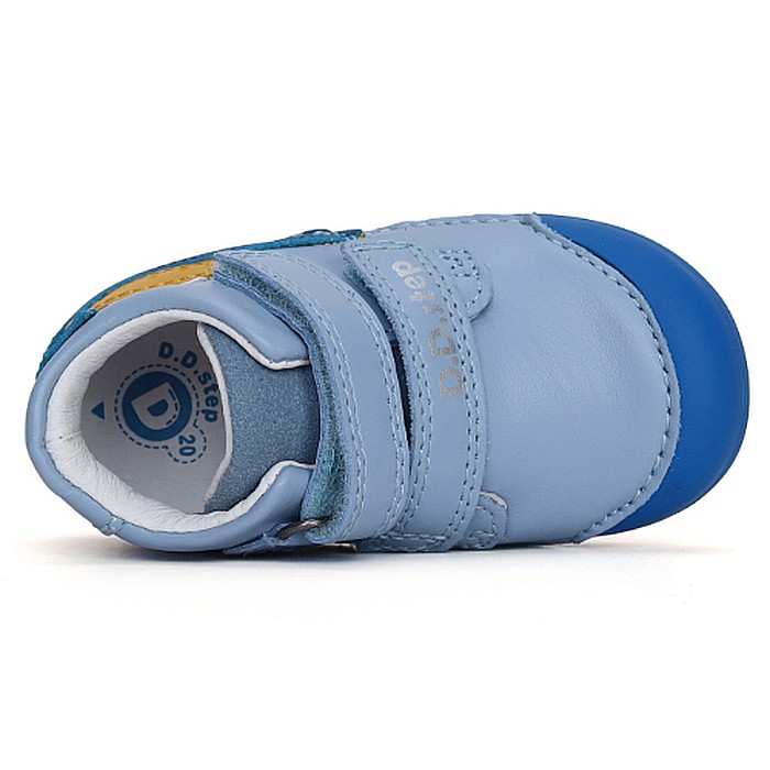 Pantofi copii baieti din piele DD Step, Albastru -  S066-41733B [4]