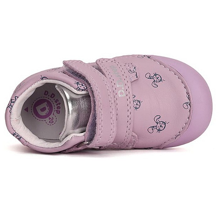 Pantofi copii fete din piele DD Step, Mov - S066-41803C [4]