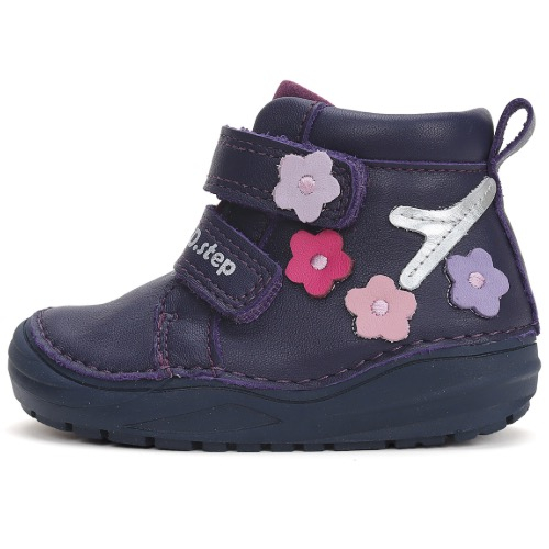 Pantofi copii fete din piele DD Step, Albastru - S071-42821 [2]