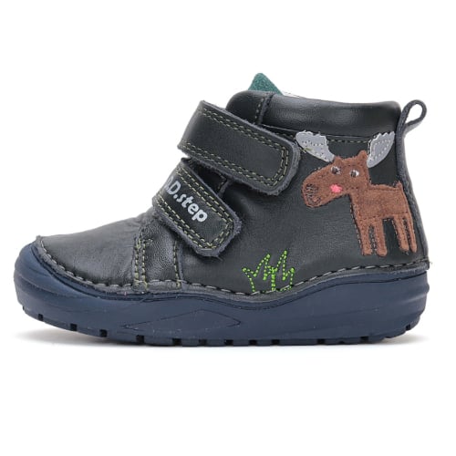 Pantofi copii baieti din piele DD Step, Verde - S071-42933 [2]