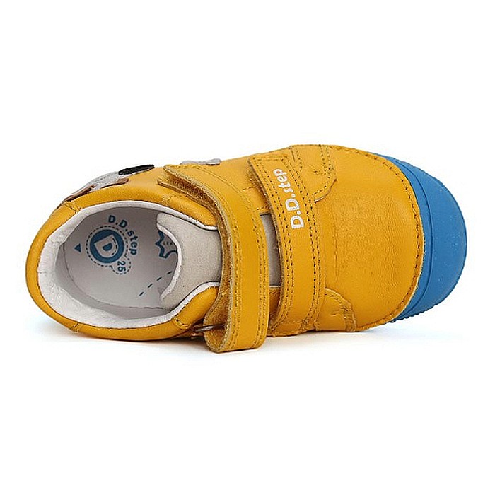 Pantofi copii baieti din piele DD Step, Galben - S082-41792B [5]