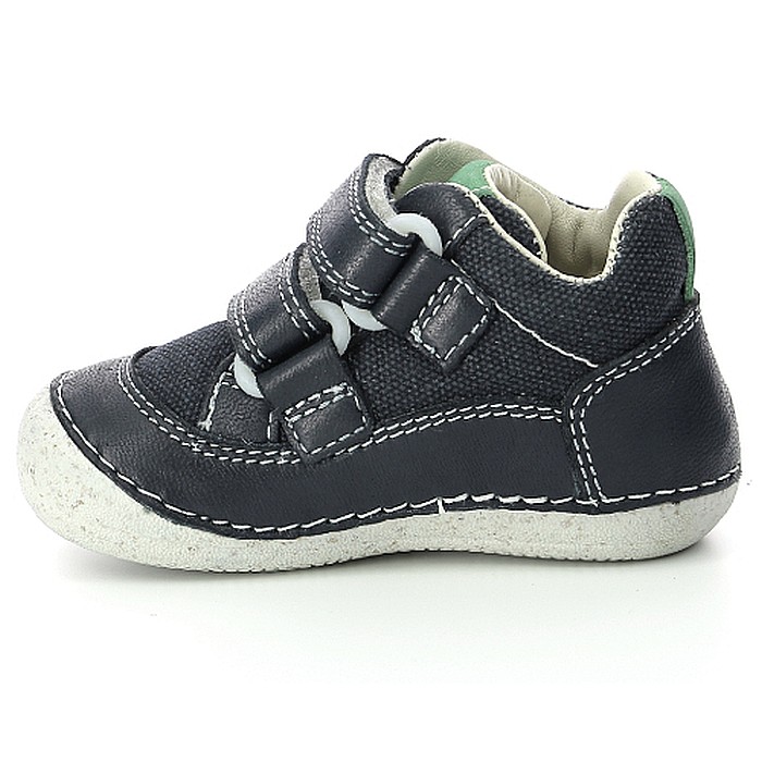 Pantofi copii baieti din piele Kickers, Negru-894560-10-101 [2]