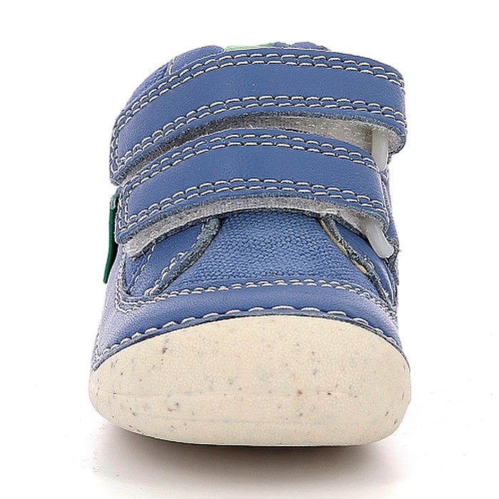 Pantofi copii baieti din piele Kickers, Albastru-894560-10-52 [4]
