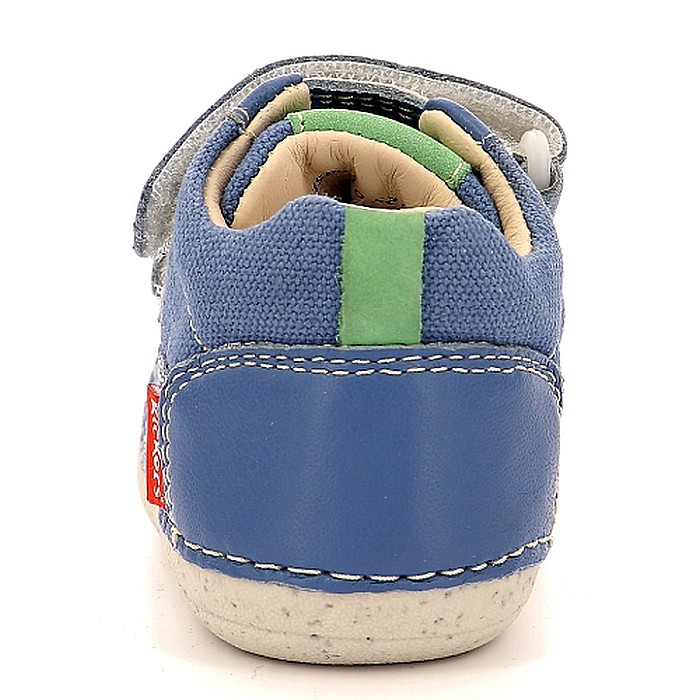 Pantofi copii baieti din piele Kickers, Albastru-894560-10-52 [5]