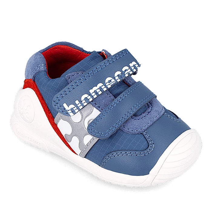 Pantofi copii baieti din textil Biomecanics, Albastru - 242132-A [3]