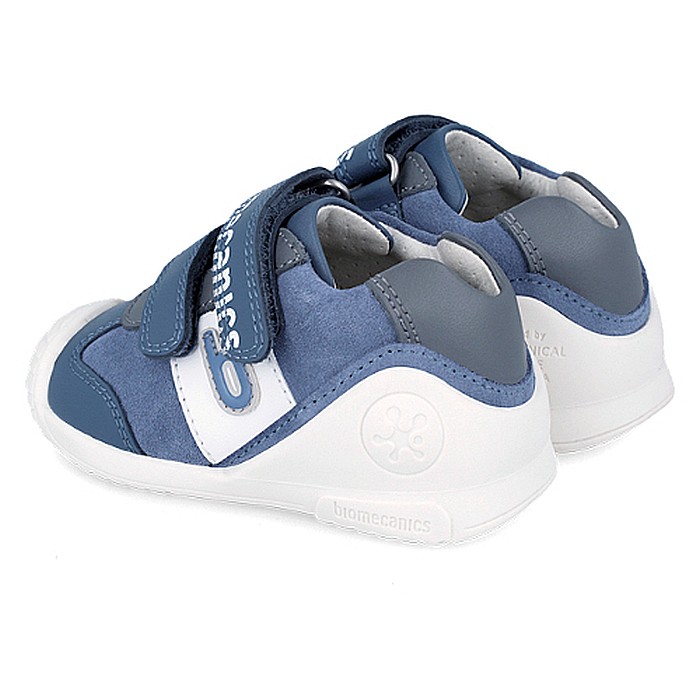Pantofi copii baieti din piele Biomecanics, Albastru - 242133-A [4]
