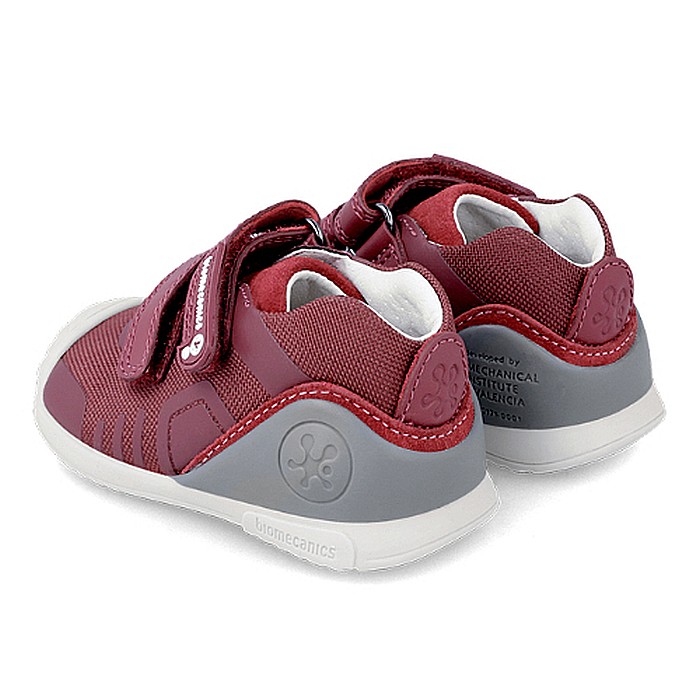 Pantofi copii baieti din textil Biomecanics, Visiniu - 231144-B [4]
