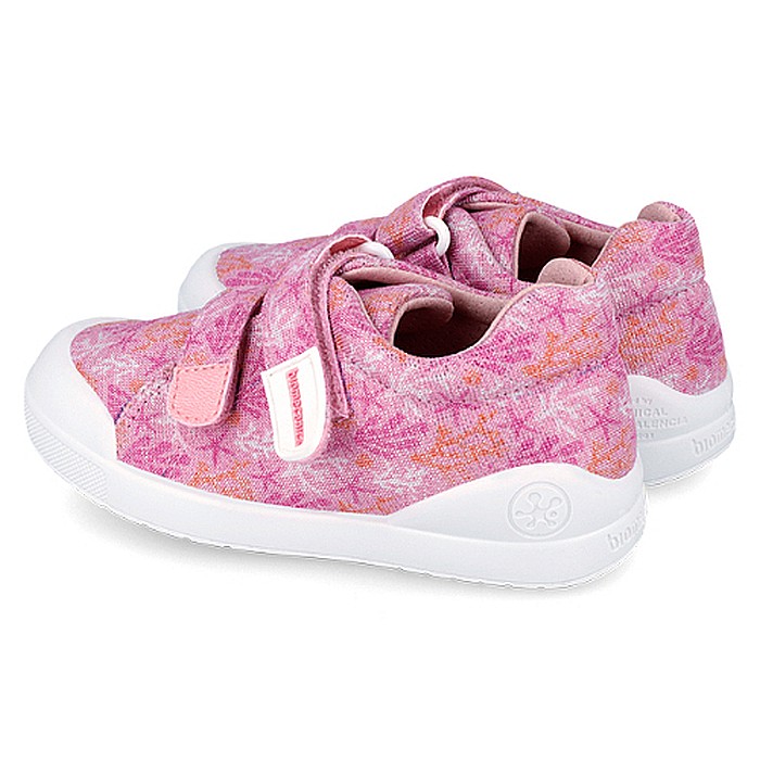 Pantofi copii fete din textil Biomecanics, Roz -  242293-A [4]