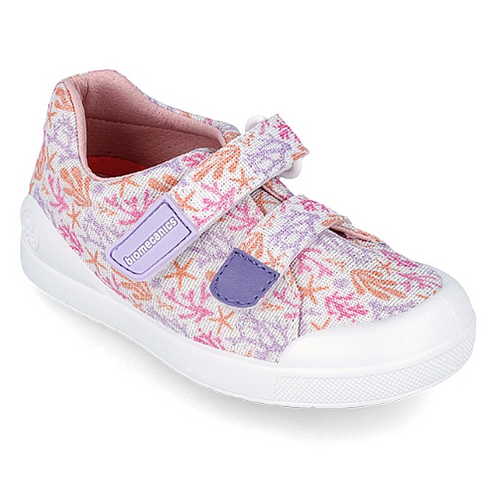 Pantofi copii fete din textil Biomecanics, Roz - 242293-B [3]