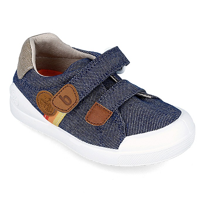 Pantofi copii baieti din textil Biomecanics, Albastru - 242297-A [3]