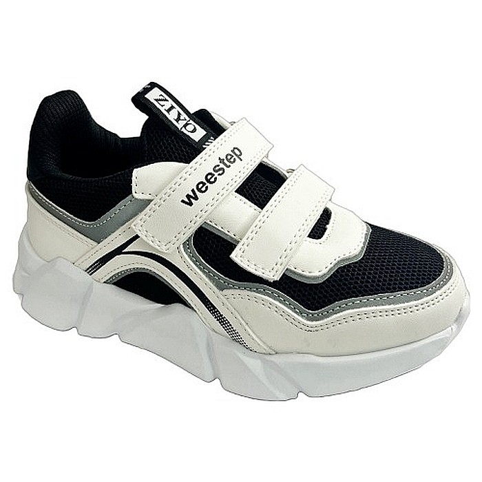 Pantofi copii baieti din piele Weestep, Alb - R202164021 W [4]