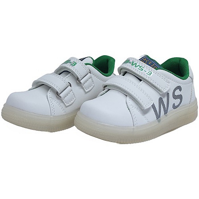 Pantofi copii baieti din piele Weestep, Alb - [4]