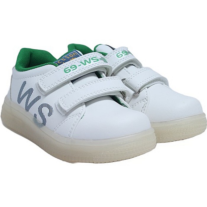 Pantofi copii baieti din piele Weestep, Alb - [7]