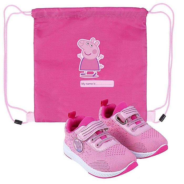 Pantofi copii fete Peppa Pig din textil Cerda, Roz - 2300004939 [4]