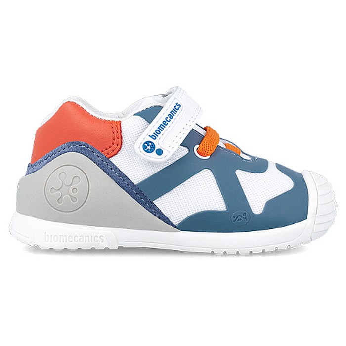Pantofi copii baieti din textil Biomecanics, Alb - 242151-A [2]