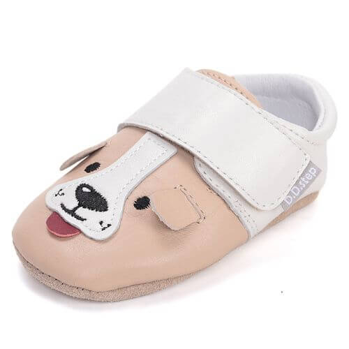 Pantofiori de interior copii baieti din piele DD Step, Crem - K1596-61565 [2]