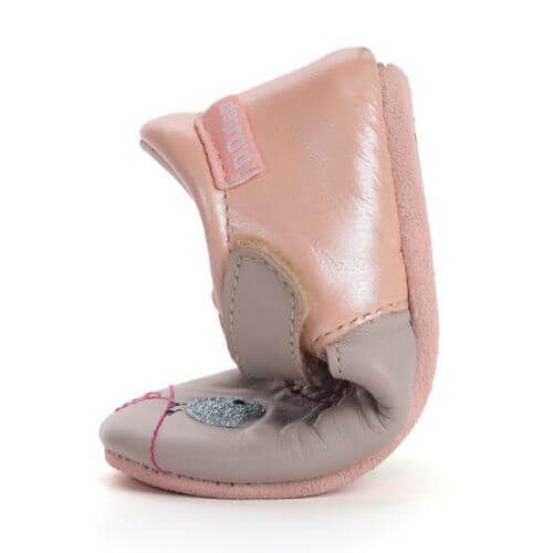 Pantofiori de interior copii fete din piele DD Step, Gri - K1596-52414 [6]