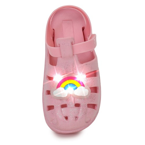 Papucei copii fete cu LED DD Step, Roz - J089-41199C [6]