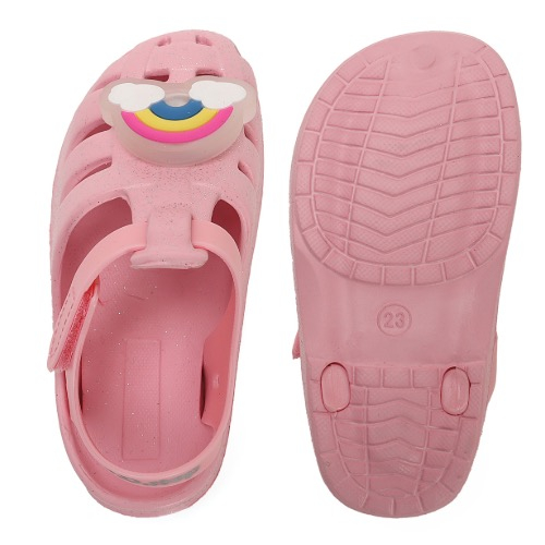 Papucei copii fete cu LED DD Step, Roz - J089-41199C [5]