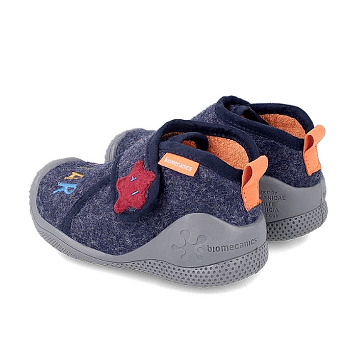 Pantofiori de interior copii baieti din textil Biomecanics, Albastru - 231289-A [4]